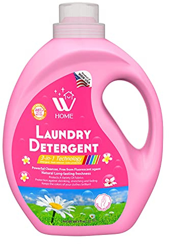 WBM Home Laundry Detergent, High Efficiency, Ultra Concentrate with Long Lasting Fragrance & Free from Dyes- 67.6 fl Oz