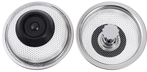 2pcs Filter Sink Drain Sifter Sink Drain Strainer Metal Sink Stopper Stainless Steel Sink Strainer Sink Strainer Mesh Kitchen Sink Strainer