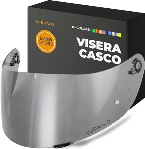 Everalo Helm Visier für AGV K1 - K1s - K3sv - K5 - K5s - GT2 | Kompatibel auch mit S4sv - Horizon - Skyline - Strada - Stealth sv - Compact, Ersatzscheibe