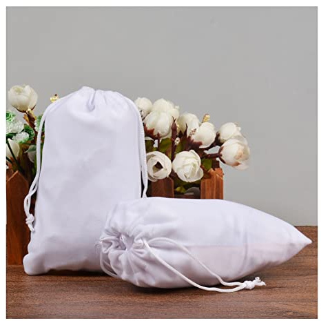 Yurosiay 20 Stück 7×9cm Samtbeutel Mit Kordelzug Weicher Schmuckbeutel Samt Geschenksäckchen Samt Süßigkeitenbeutel Kordelzugbeutel Samt Samtsäckchen für Schmuck Hochzeit Party Schwarz