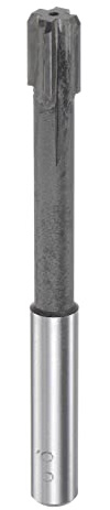 sourcing map Spannen Reibahle 9.9mm H7 Hartmetall Drehmaschine Fräser | Spitze Gerade Flöten Rund Schaft