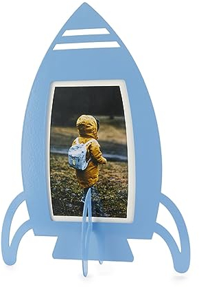 balvi Fotorahmen Rocket Farbe Blau Rahme deine besonderen Momente und Erinnerungen ein Aus Metall 10