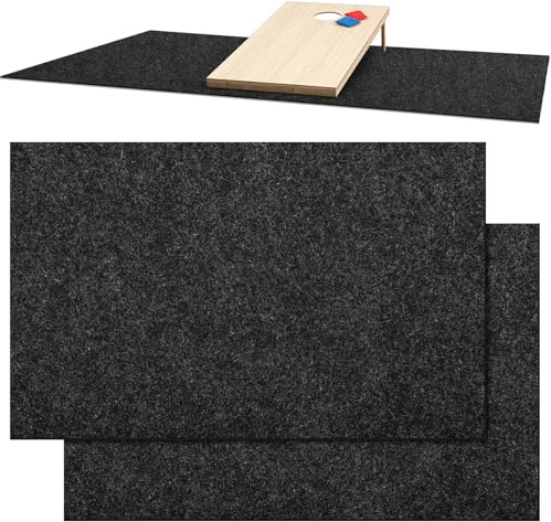 Silipull Cornhole Matten 152,4 x 244,8 cm, professionelle Cornhole Pitch Pads, Cornhole Board Pad von Slipping Cornhole Mats für unter den Brettern, halten Sie Wurfsäcke sauber und sicher am Stand, 2