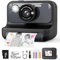 Hangrui Kids Camera Instant Print, 2.4'' Instant Camera for Kids, 1080P Children Cameras with 32GB Card & 3 Rolls Photo Paper, Christmas Birthday Gifts Toys for Girls & Boys Aged 3-12 -Black