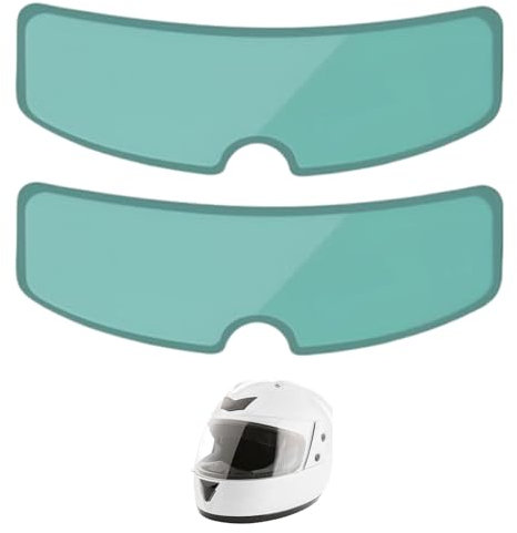 YREYBN 2Pcs Motorcycle Helmet Anti-fog Film, Helmet Anti-fog Film PET Soft Plastic Motorbike, Universal Anti Fog Helmet Lens Visor Insert Transparent Clear Film Sticker, Ensure Riding Safety