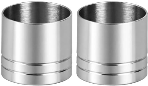 25mlPremium Stainless Steel Spirit Measure & Cocktail Jigger | 2PCS Shot Measure for Spirits, Professional Alcohol Drink Measures for Home Bars, Pubs & Bartenders, Silver