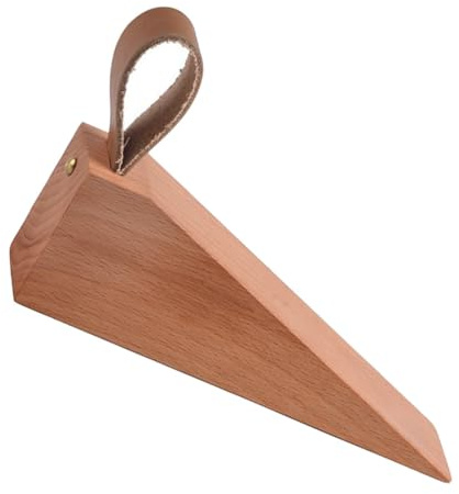 Toyvian Nordic Door Stopper Solid Walnut Wood Door Wedge Tool No Burrs Suitable for Office and Living Room Use