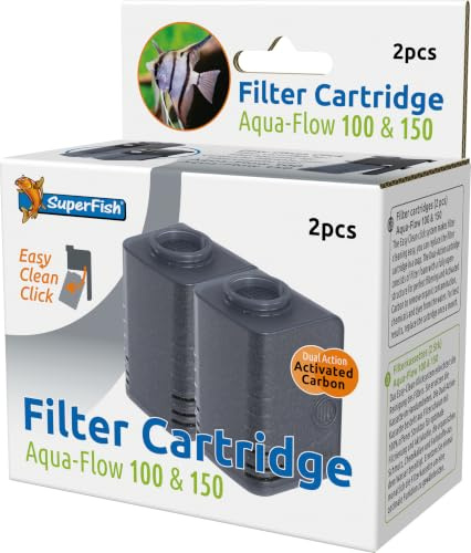 Superfish 573038/1860 Aquaflow 100 EasyClick Ersatz Kartusche 2er Pack