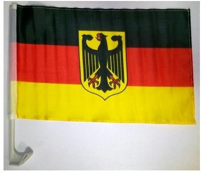 Autofahne mit Adler Deutschland mit Scheibenhalterung 30x40 cm von profimaterial