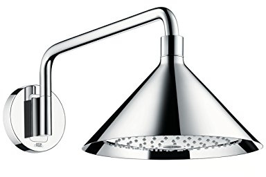 AXOR Front Duschkopf 240, Kopfbrause für Wandmontage, 2 Strahlarten, Chrom