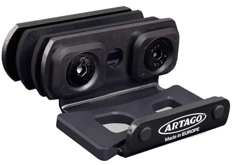 ARTAGO K400 Transporthalterung für ARTAGO 30X10 und 30X14 Bremsscheibenschloss | Nicht Abnehmbare Stangen | Sandwich-Kompressionssystem | Schwarzer Stahl mit Anti-Vibrations-Silentblöcken