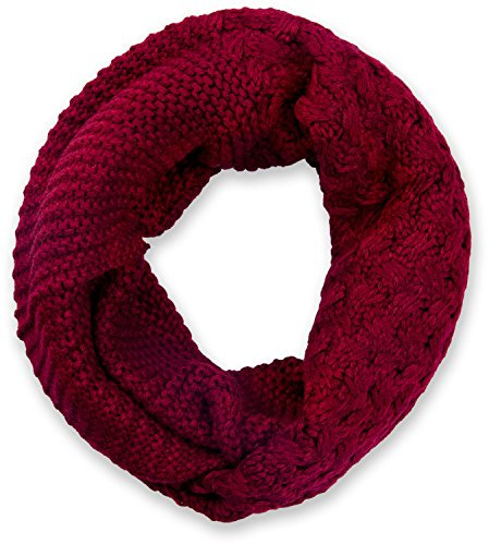 styleBREAKER Unisex Strick Loop Schal Mustermix Winter | Sehr weiches Gewebe für kalte Temperaturen, 2- bis 3-mal flexibel umwickelbar, angenehm kratzfrei, Maße betragen ca. 70x26 cm
