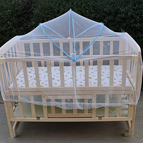Lettino a forma di zanzariera per lettino per bambini, tenda pop-up di sicurezza per bambini, culla a baldacchino, copertura completa, rete di crittografia, rete per insetti e neonati