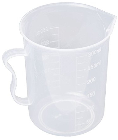 Verre gradué en plastique blanc transparent 250 ml, Gobelet Doseur