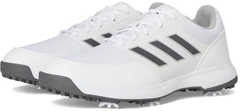 adidas Tech Response 3.0 Golf Shoes, Footwear White/Dark Silver Metallic/Silver Metallic, 9.5