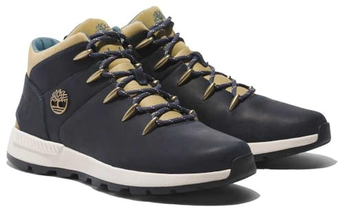 Timberland Mid Lace Up Sneaker, Chaussures pour Homme, Bleu foncé F Grain, 41 EU