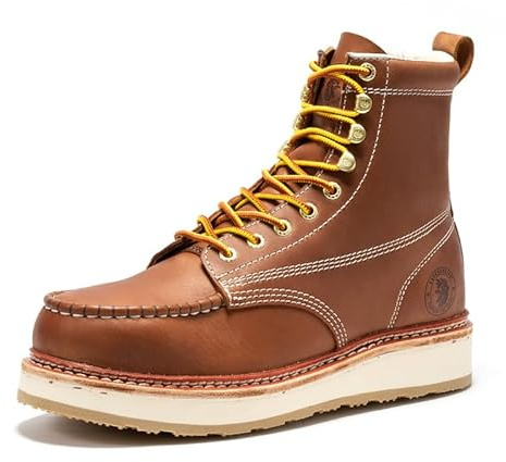 ROCKROOSTER Norwood - Mens Steel Toe Rubber Outsole Work Boots for Men SAP621-10