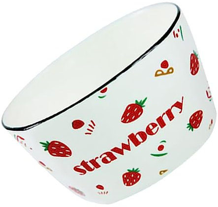 PRETYZOOM 1 Pc tazón de Fresa Suministros de Cocina tazón de Sopa asiática ensaladera tazones de Ramen Fuentes vajilla tazones de Postre Cuencos Multiusos Familiar envase Pasta