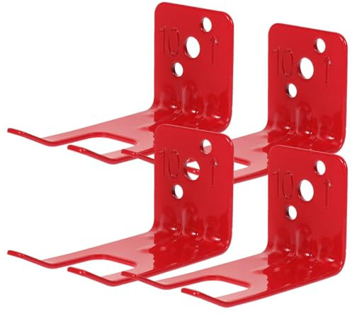 JECOMPRIS 4stücke Teiliges Halterungsset Für Feuerlöscher Wandhalterung Aus Robust Und Langlebig Einfach Zu Montieren Für Verschiedene Feuerlöscher Geeignet Für Hohe Sichtbarkeit