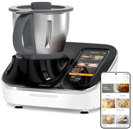 TOKIT 21-In-1 Omni Multi Cooker and Food Processor, Kitchen Robot For Blender, Stand Mixer, All-In-One Cooking Machine, with 21 COOKING FUNCTIONS and Self-Cleaning Mode