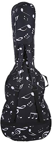 Gitarrenkoffer, Tragbarer Oxford-Stoff-Softcase-Rucksack mit Doppelgurten, Tasche für 39/40/41-Zoll-Akustikgitarre