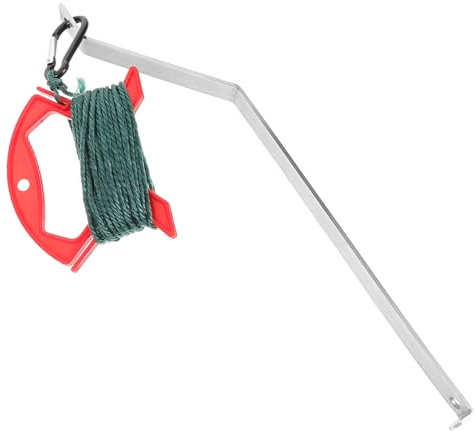 KOMBIUDA Canna Da Pesca Portatile in Acciaio Resistente Per Reti Da Pesca Per Gamberetti e Pesci Di Gamberetti e Pesci