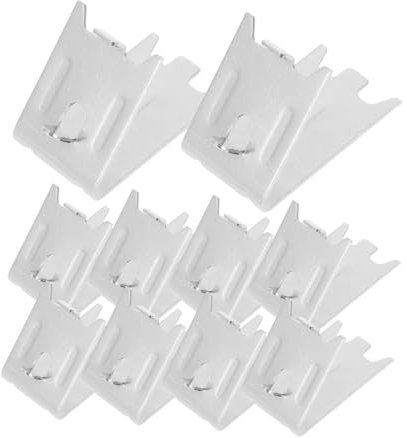 LIFKICH 10pcs Freezer Storage Rack Clips Stainless Steel for Cooler Shelf Support Heavy Duty Freezer Clips for Refrigerator Storage Rack Organization