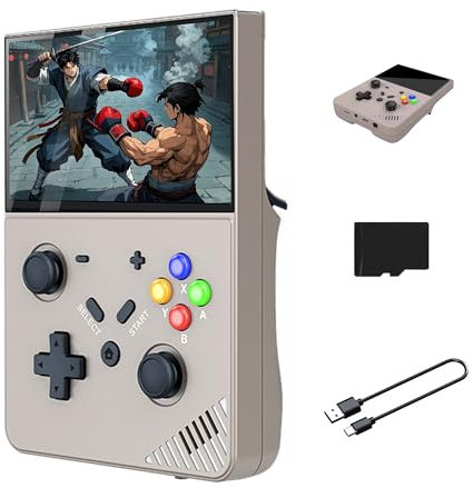 M18 Retro Handheld Game Console with 4000mAh Rechargeable Large Battery, 4.3 Inch Portable Gaming Console R43 Pro with 30000+ Games, Arcade Video Game Player for Kids, Adult, Boys and Girls (Gary)