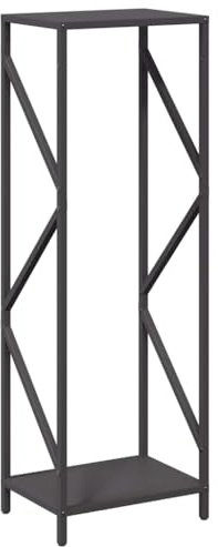 vidaXL Portant de bois chauffage noir 34x25x100 cm