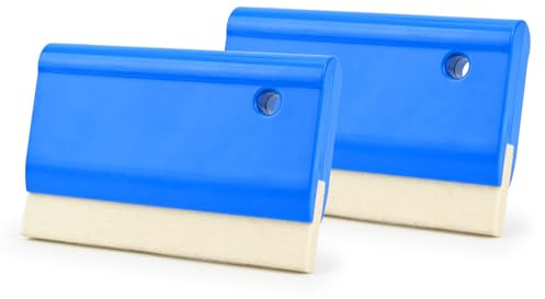 EHDIS 2 Stück Rakel Set mit Woll Filzkante, 5.7INCH, Rakel für Folie und Fensterfolien, Folienrakel auch für Carbon Folie und Möbelolie geeignet