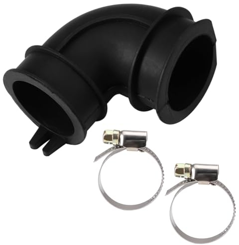 WD24X33918 Dishwasher Elbow Hose and 2 Clamps Kit, Dishwasher Circulation Sump Pump Hose Replacement Parts Accessories for Repair Maintenance