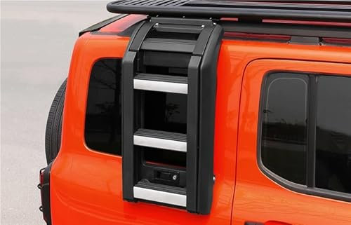 Dachträger Dachreling Träger Dachreling Auto Dachträger Gepäck Fracht Träger Halterung Auto 4x4 Off-Road LKW Rack Und Seite Leiter Für Tank 300(Silber)