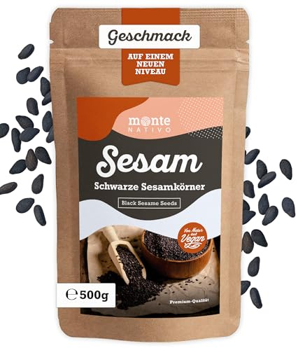Sésamo Negro Monte Nativo (500g) - Semillas de Sesamo negro