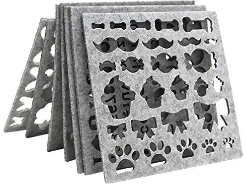 CIMAXIC 7piezas Kit De Plantillas Para Diy Moldes De Fieltro De Lana Plantilla Para Manualidades Herramientas De Bordado