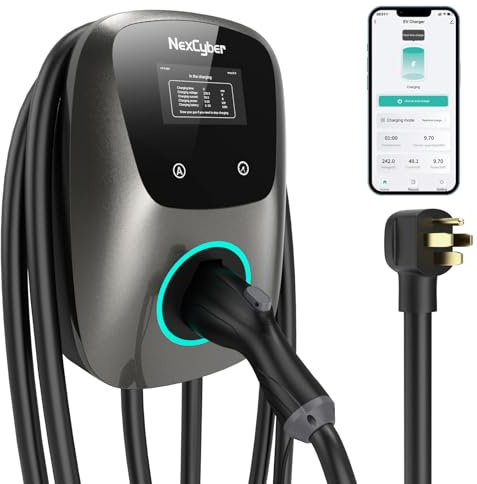 NexCyber Level 2 EV Charger(WiFi APP/Plug-Play), 48A Nema 14-50p, 25ft Cable ETL Certified, Home Level 2 EVSE Car Charger w/ J1772 Connector, Electric Vehicle Charging Stations (46)
