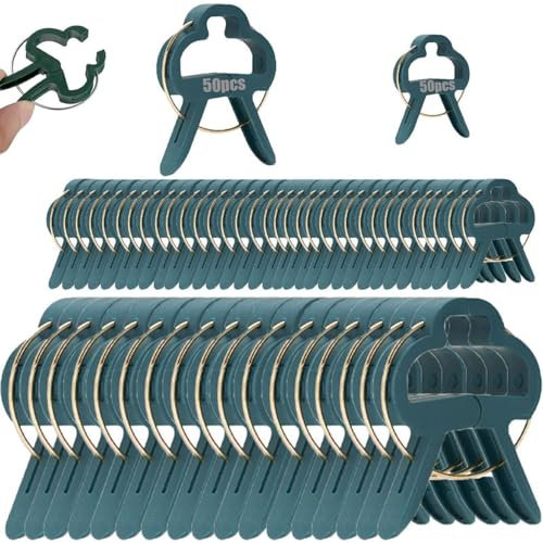 TaiXinYuly 100 Pezzi Clip per Piante,Pezzi Giardino Piante Clip，Clip da Giardino Riutilizzabile，per pomodori, Rose, cetrioli e Altre Piante rampicanti.(50 Grandi+ 50 Piccoli)