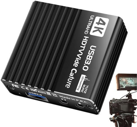 Tarjeta de Captura de Video, Tarjeta de Captura de 60 fps, Adaptador de 60 FPS, Dispositivo 4K para Consola de TV, Monitor de grabación, Conferencia de enseñanza de transmisión en, Dispositivo de