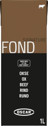 OSCAR All Natural Beef Stock 1 L – Premium Liquid Stock Base for Soups, Sauces & Cooking