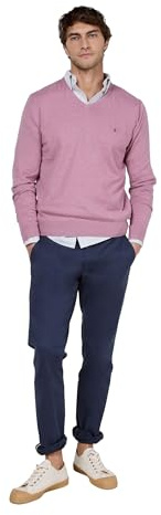 El Ganso Jersey Cuello Pico Rosa