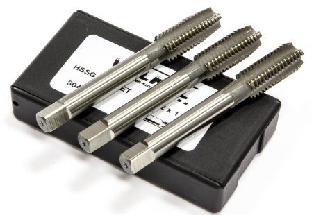 Völkel 834/022S Gewindebohrer, UNF, HSS, 1,27 cm (1/2 Zoll), 3 Stück