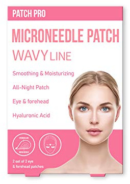 PATCH PRO MICRO NEEDLE PATCH WAVY LINE 6 stk., Anti-Falten patch bei Stirnfalten, Zornefalten, Augenfalten, Sorgenfalten und Traurigkeitsfalten