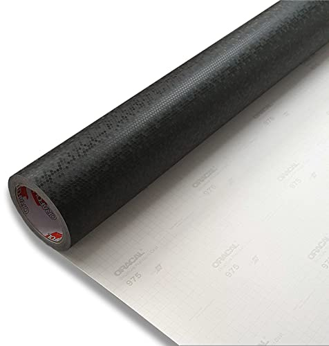 50€/m² Oracal 975 HC-070 Waben Honeycomb Carbon schwarz 3D Autofolie Folie Carwrapping (152cm x 25cm)