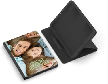 Tablethülle Personalisieren | für alle gängigen iPads | Design Best Daddy | grün | Schutzhülle | Kunstleder | mit deinem Foto Bedruckt | Bedrucken Lassen | Flipcase | Hülle (für iPad Pro 12,9)