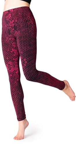 PANASIAM Leggings Honeycomb, red, M