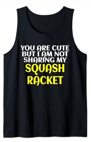 Squash Trainer Lustiger Squash Spruch Squash Spieler Tank Top