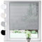 SONELLO Aluminium Jalousie 50cm x 175cm Silber Alu Jalousie Klemmfix ohne Bohren Sichtschutz Blendschutz Lichtschutz Sonnenschutz für Fenster und Türen