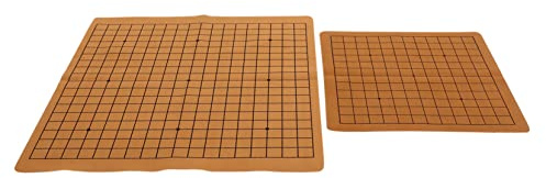 Vaguelly Portable Dual-sided Go Board Set Pu Leather Includes 9x9 13x13 Boards for 1.8cm Stones for 2.2cm Stones for Travel and Family Random Color