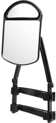 LALADEFIEE Rétroviseur de Remorquage avec Double Miroir Plat et Convexe Auxiliaire pour Voiture Caravane et Camping-car Large Champ de Vision Facile à Installer