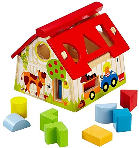 Goula Jumbo Spiele D55220 - Bauernhof Gemoetrische Formen