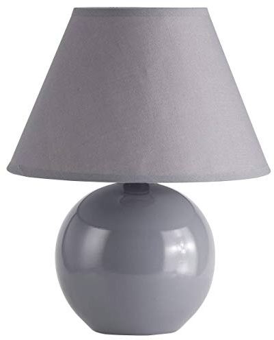 BRILLIANT lamp Lampe de table Primo gris foncé | 1x D45, E14, 40W, adapté aux lampes à suspension (non inclus) | Échelle A ++ à E | Avec interrupteur à cordon